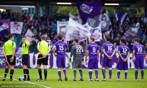 Die Austria vor Spielbeginn