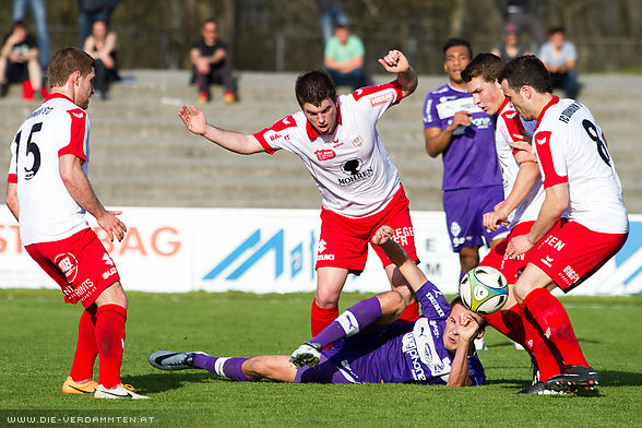 Dornbirn versteht es geschickt das Spiel der Austria zu st�ren