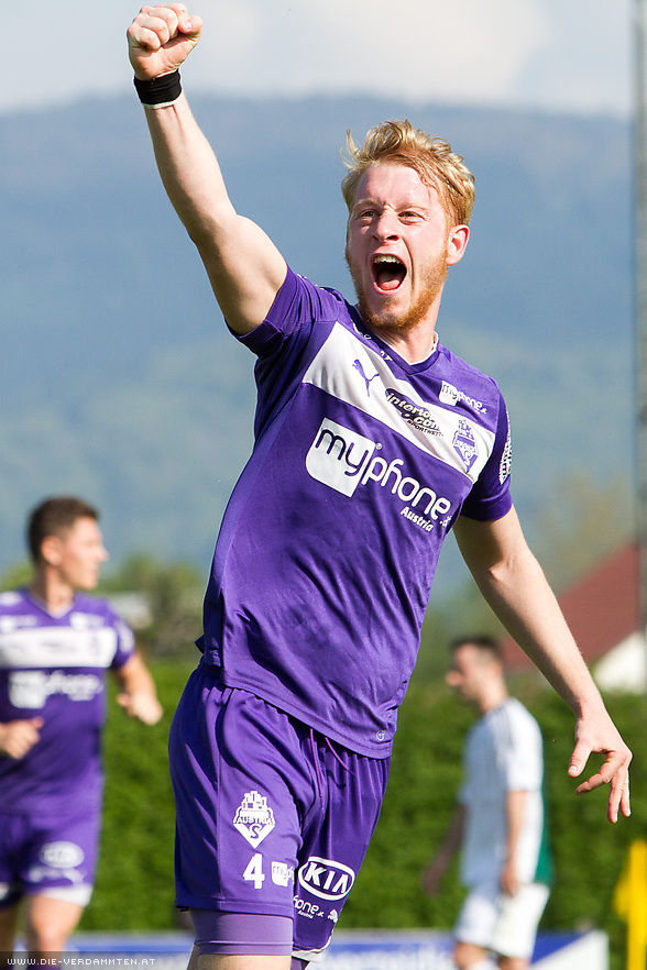 Raphael Reifeltshammer trifft in der 27. Minute zum 1:0 f�r die Austria